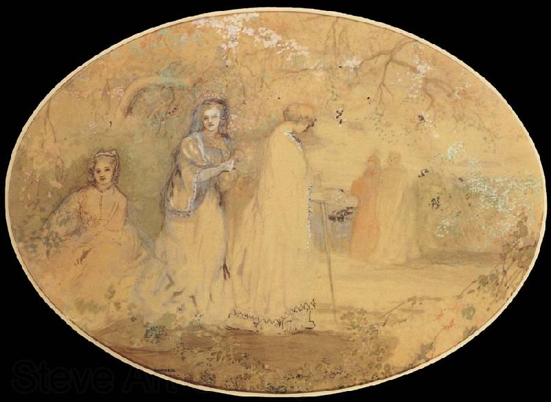 Charles conder The Meeting Norge oil painting art